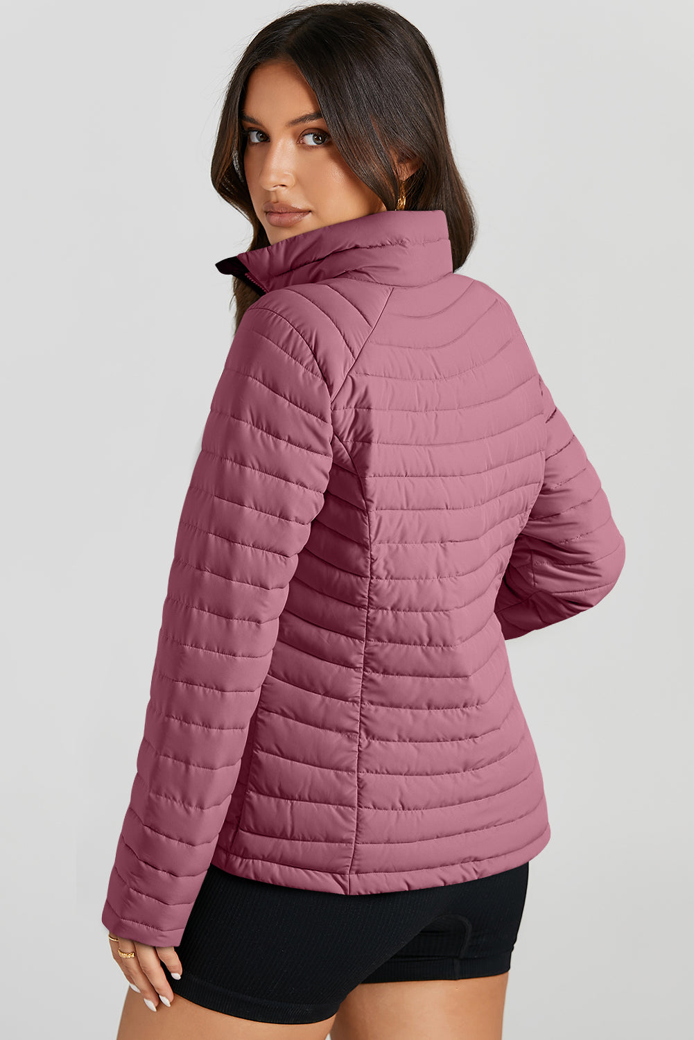 Zip-up Puffer Jacket