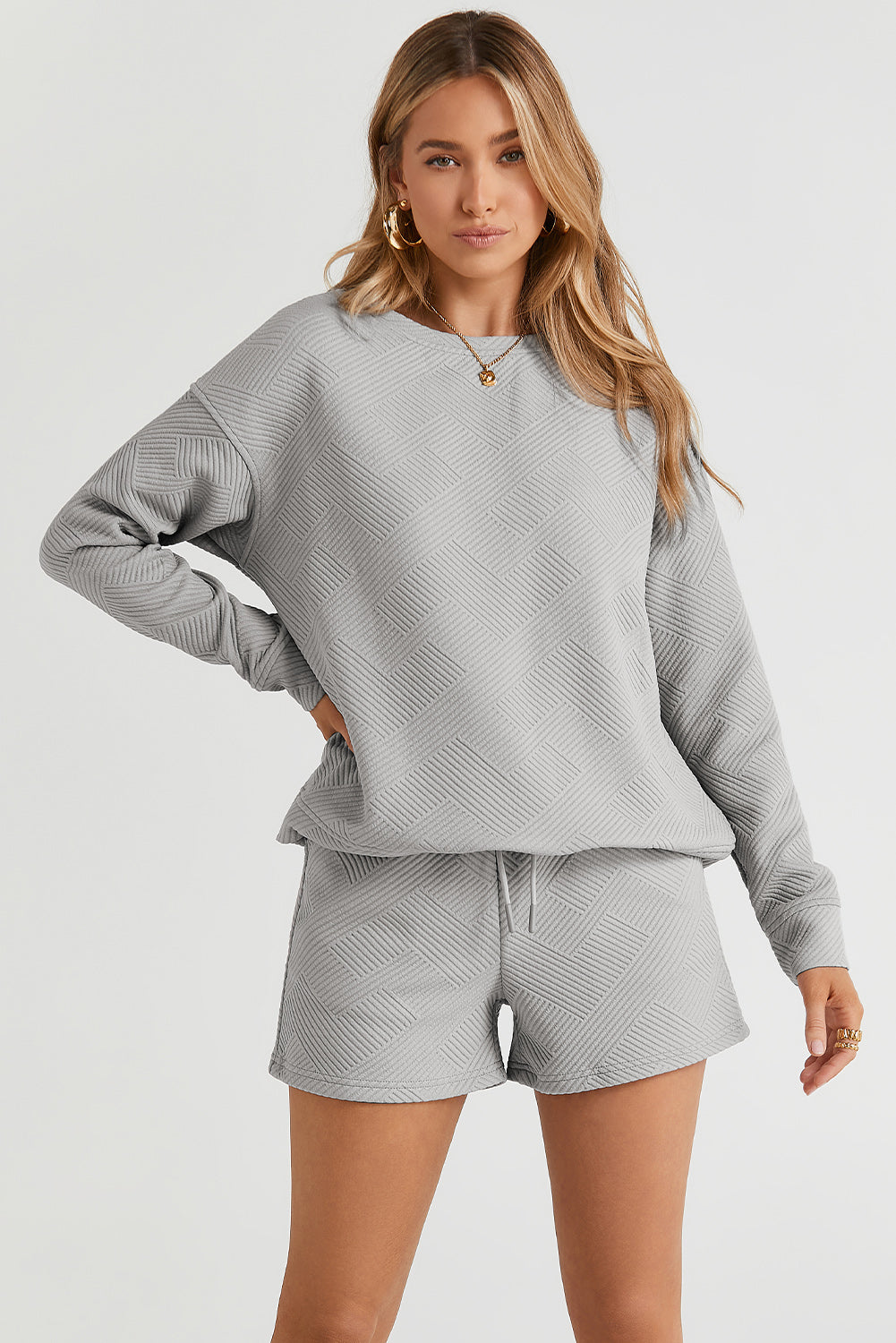 Long Sleeve Top and Shorts Set