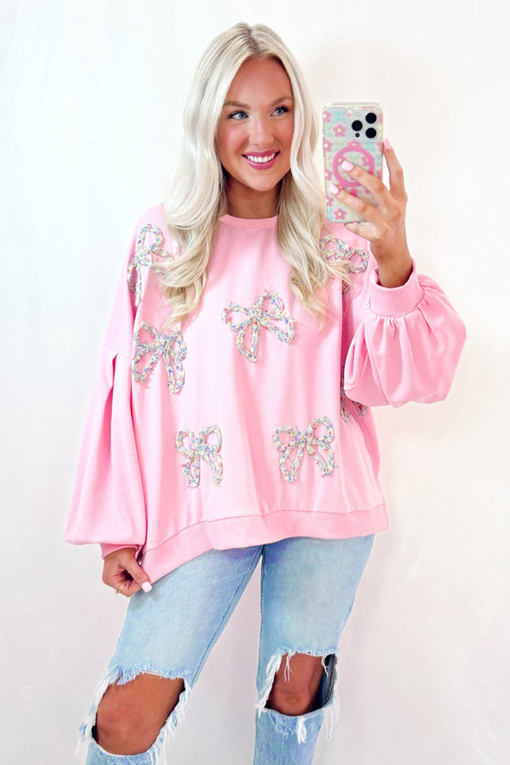 Embroidered Oversized Pullover