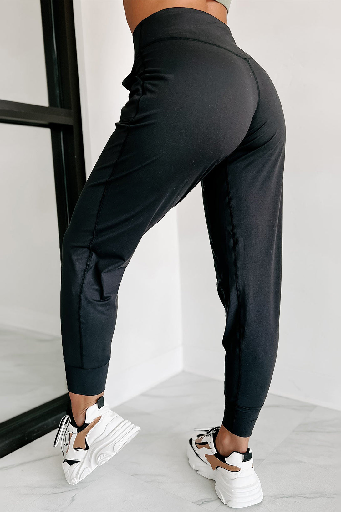 High Waist Pocketed Joggers