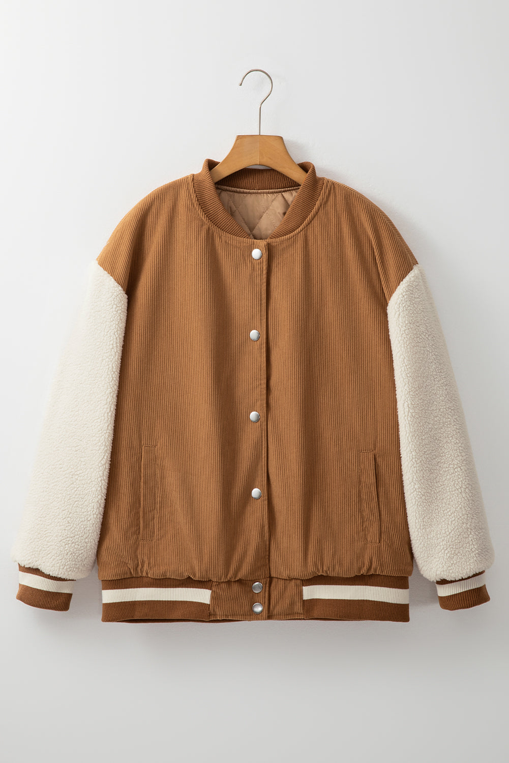 Corduroy Fleece Bomber Jacket