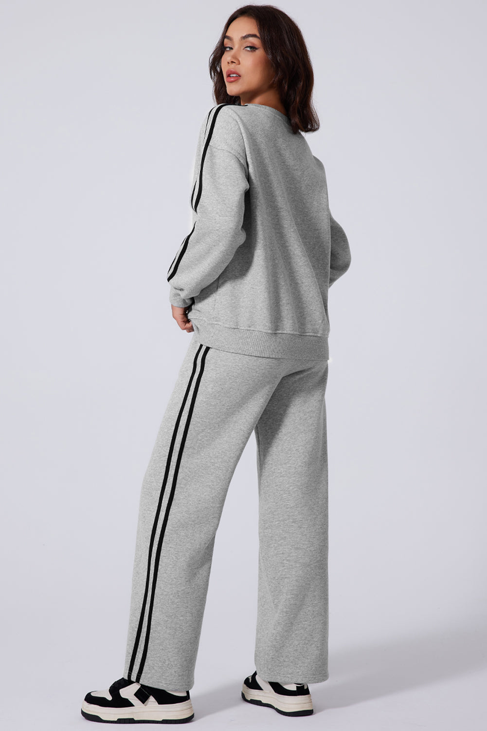 Striped Sweatshirt Active Set