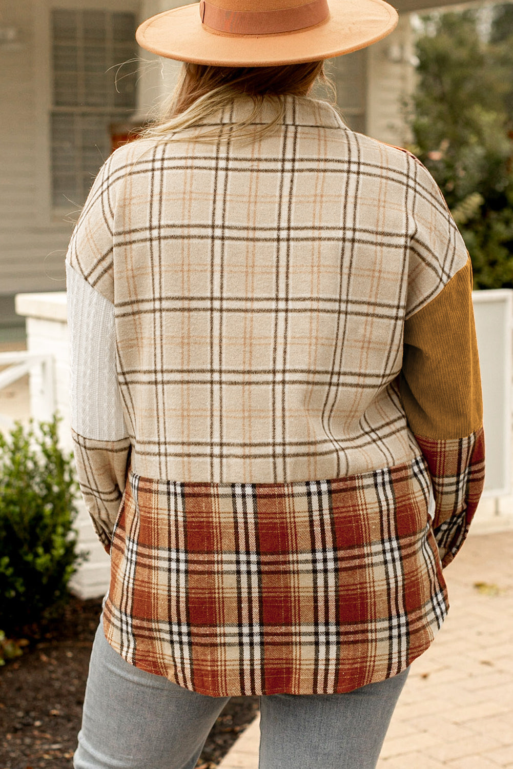 Plaid Button up Jacket