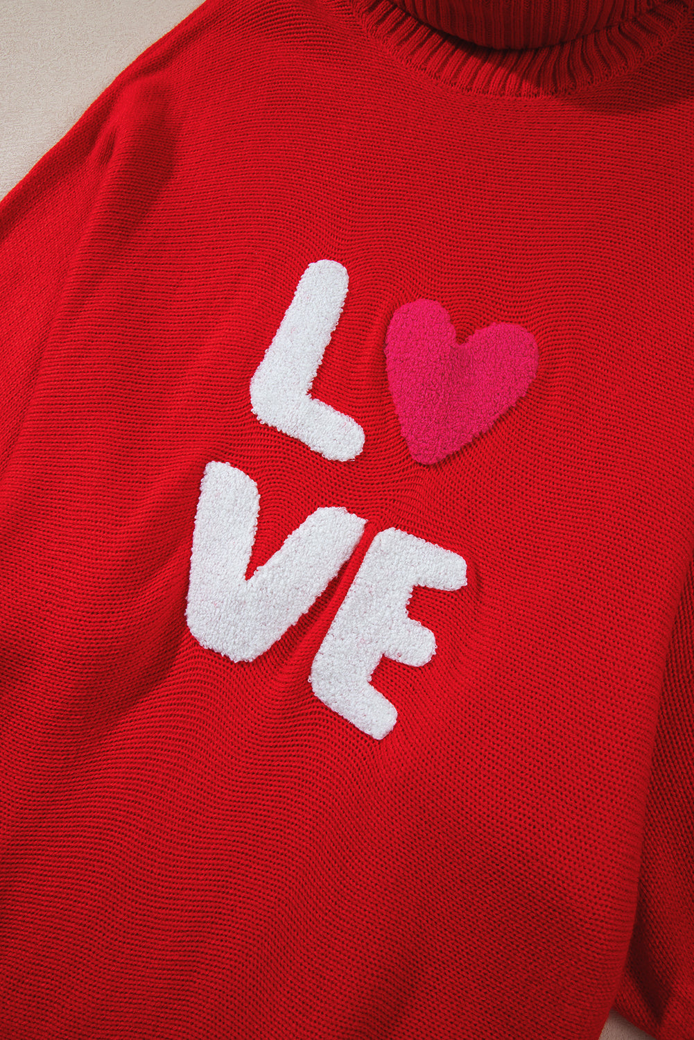 LOVE Letter High Neck Sweater