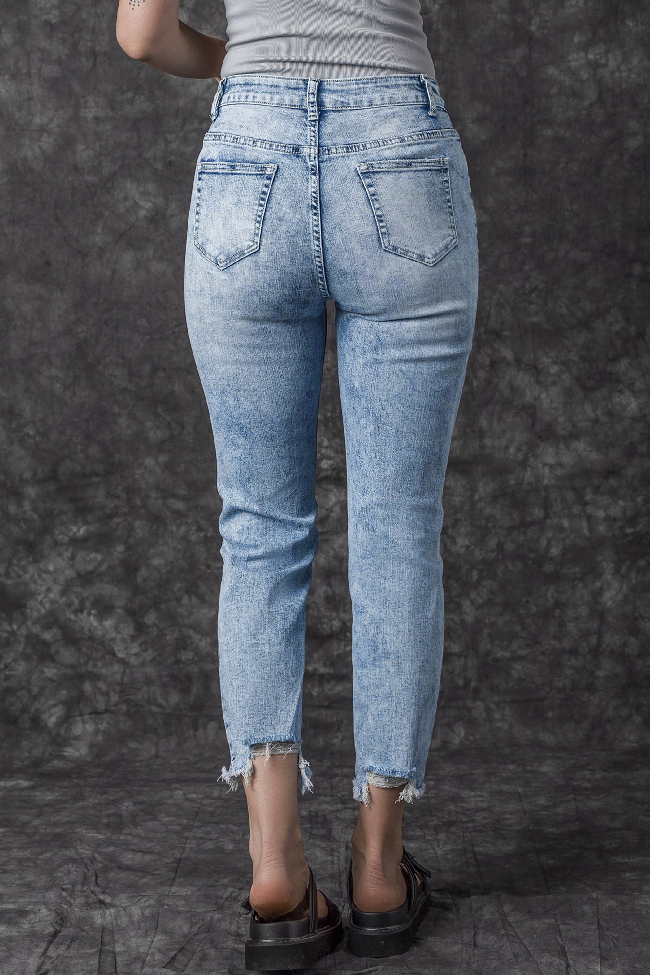 Sky Blue Slim Fit Jeans