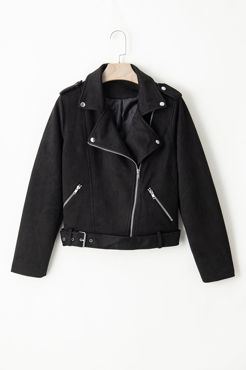 Asymmetric Belted Jacket