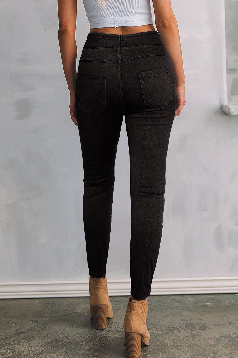 High Waist Stretchy Slim Fit Jeggings