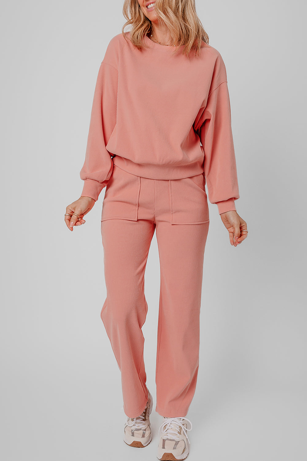 Blossom Ribbed Knit Lounge Set