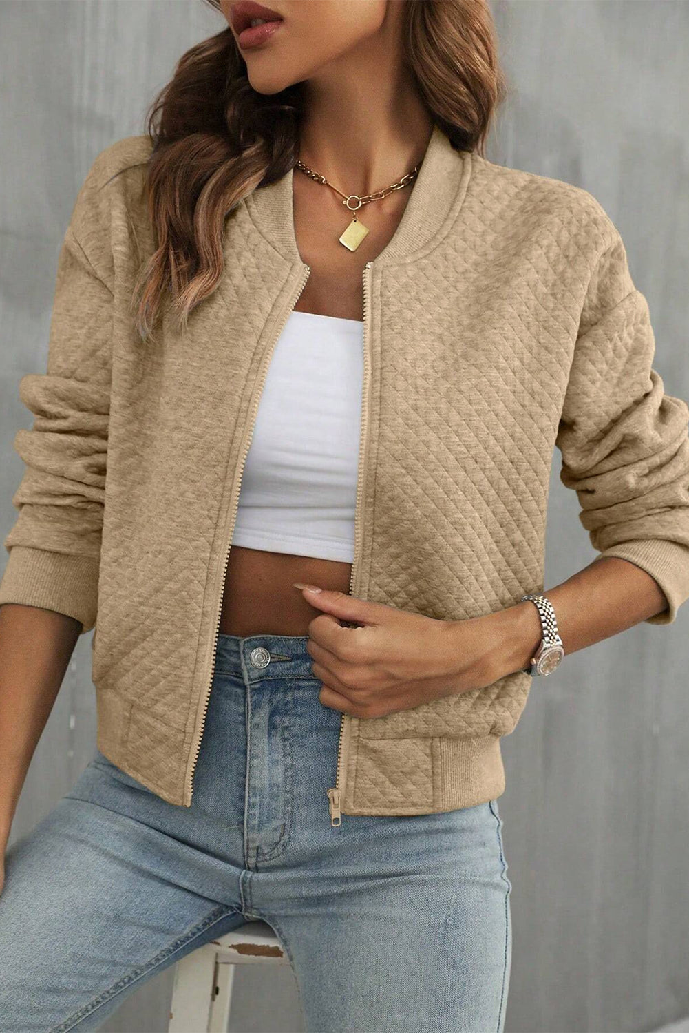 Baseball Collar Jacket