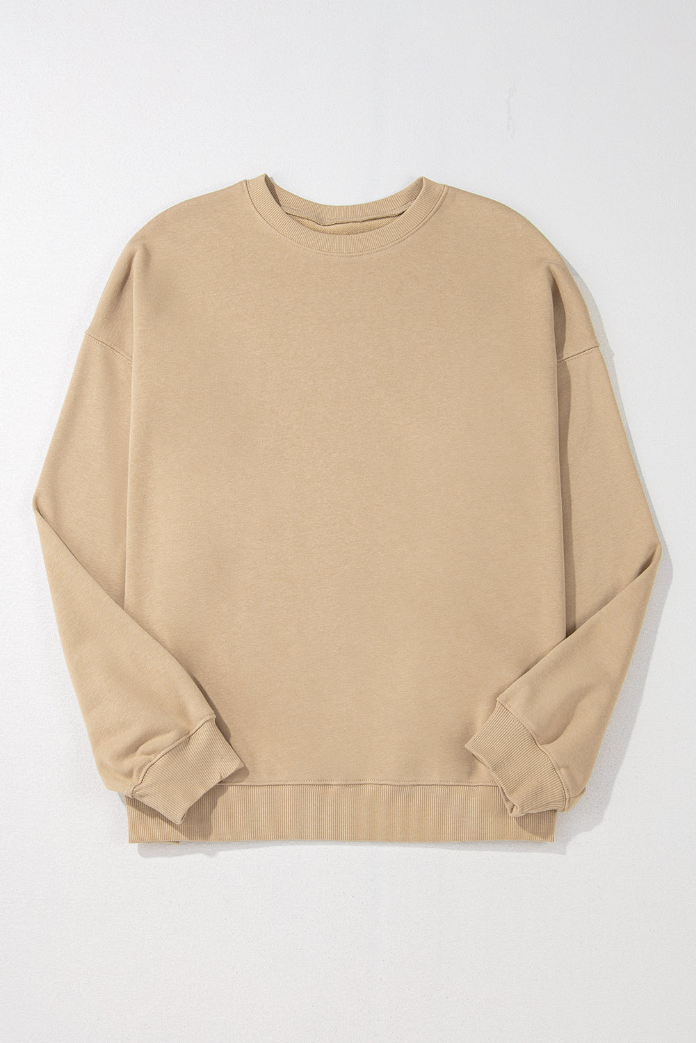 Crew Neck Drop Shoulder Sweatshirt