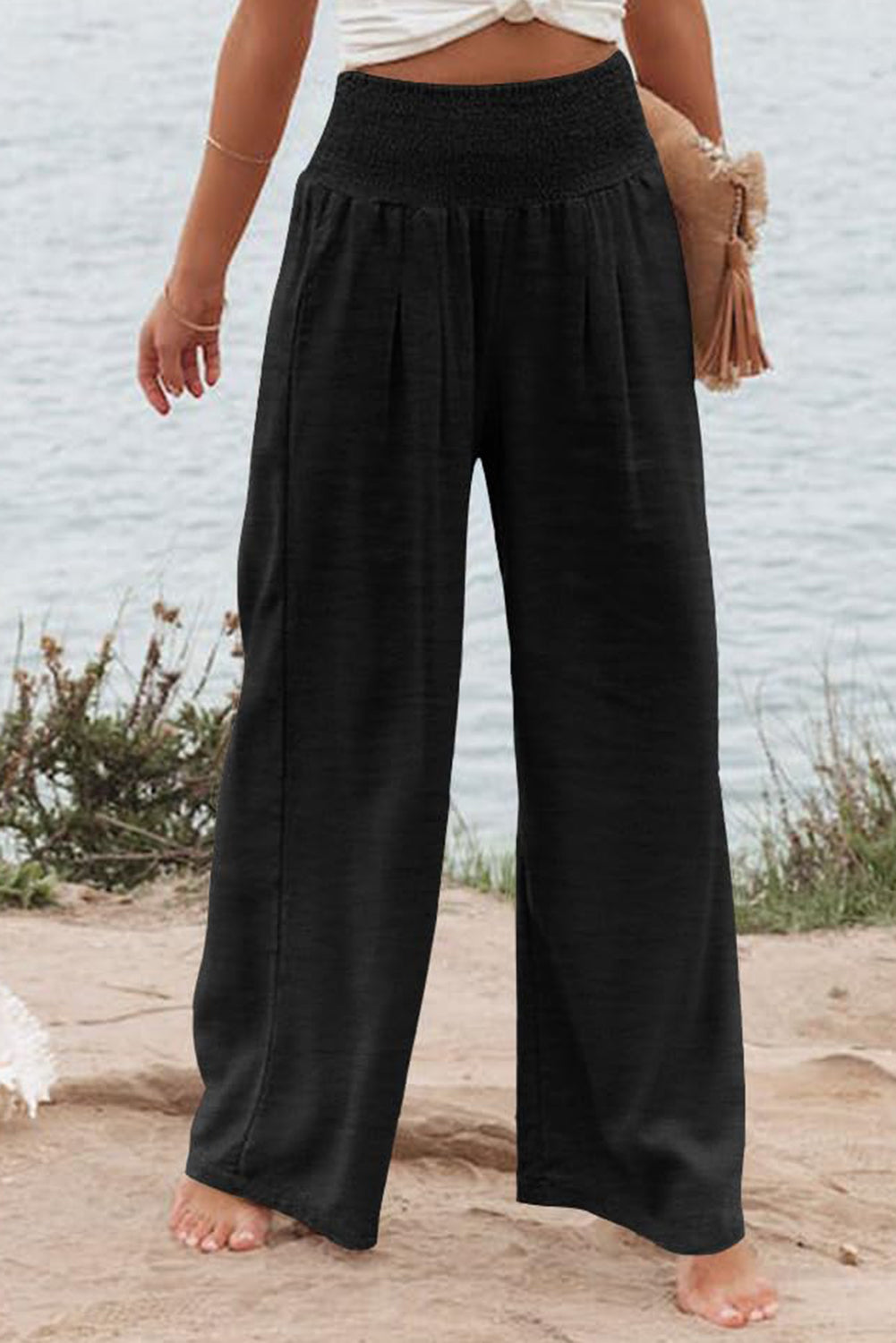 High Waist Wide Leg Pants