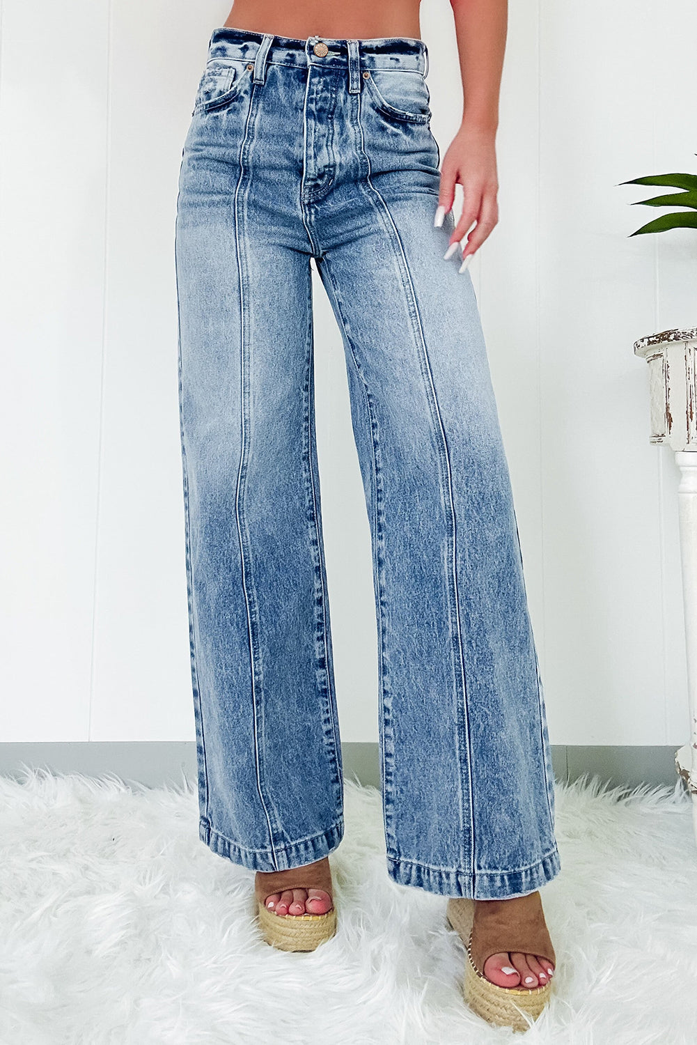 Central Wide Leg High Waist Jeans