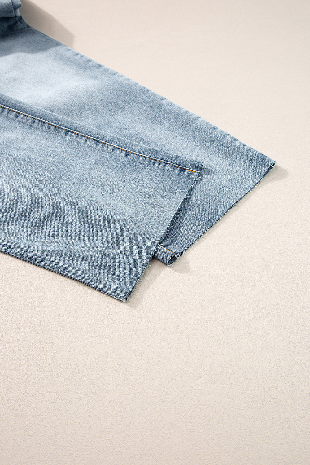 Raw Edge Straight Jeans