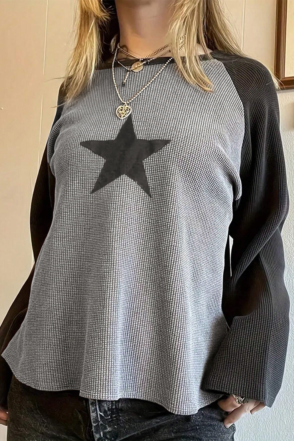 Colorblock Star Top