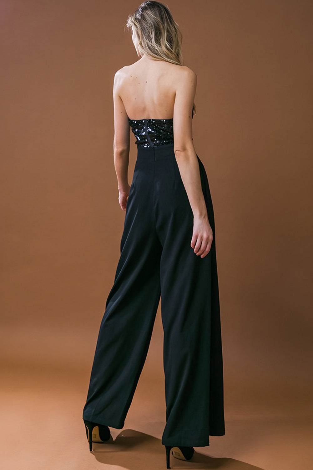 Tube Top Wide Leg Jumpsuit