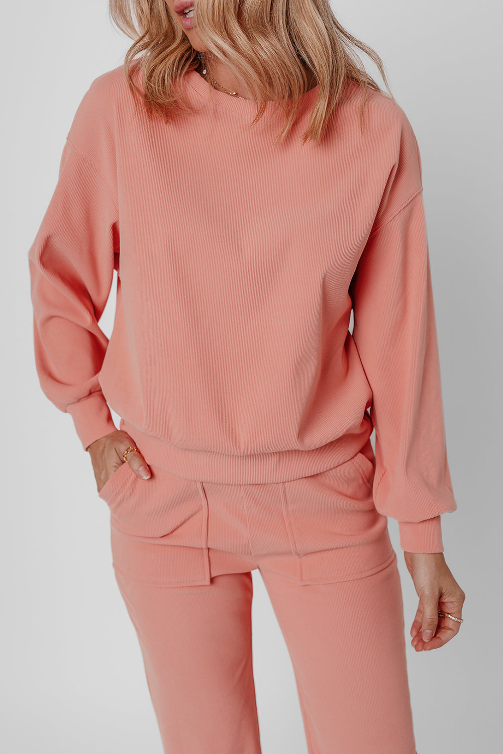 Blossom Ribbed Knit Lounge Set