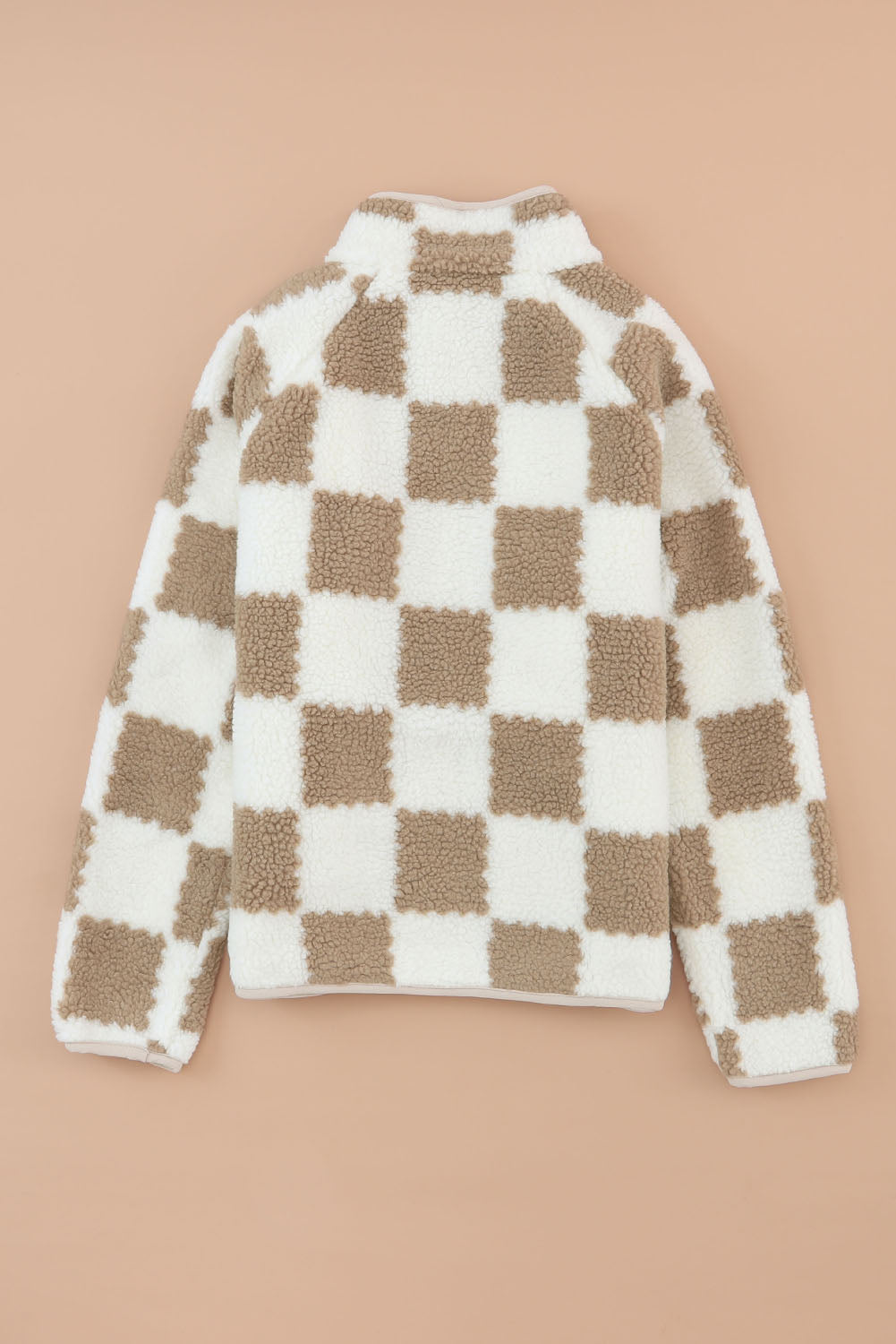 Checked Snap Button Jacket