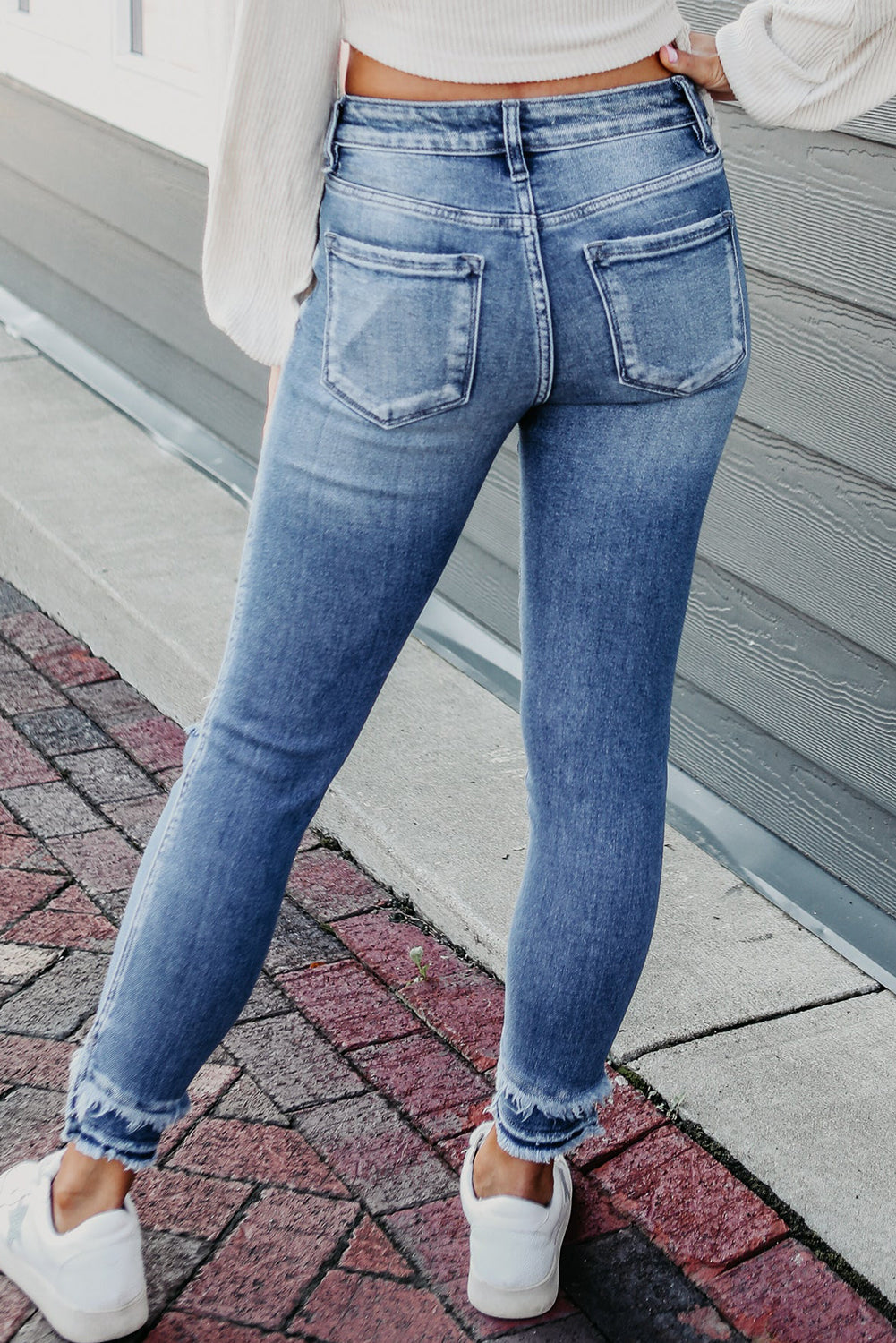 Light Blue Ankle Skinny Jeans