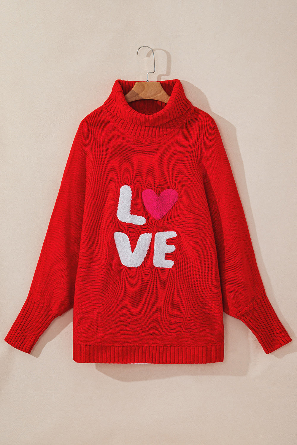 LOVE Letter High Neck Sweater