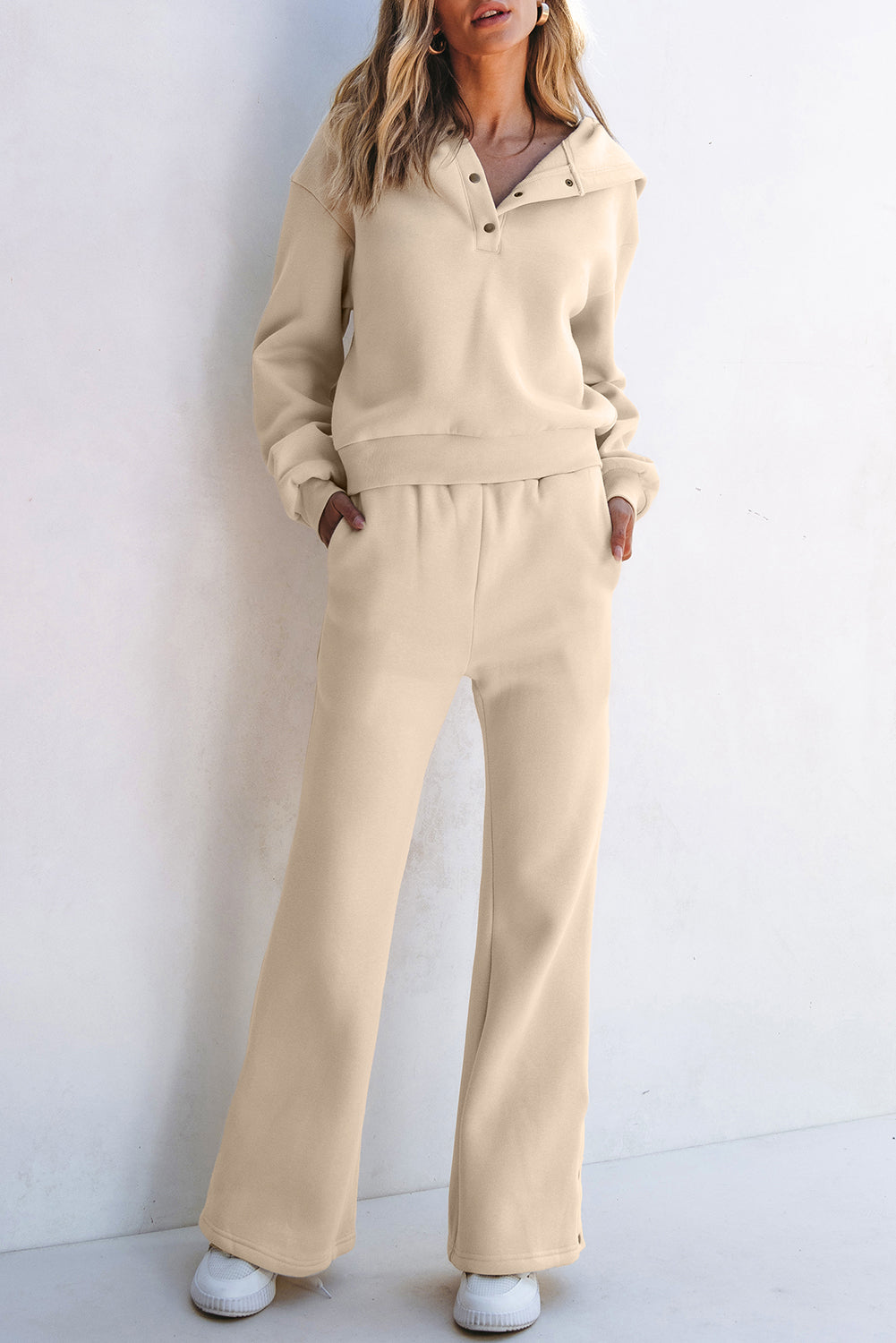 Hoodie and High Waist Pants Activewear Set