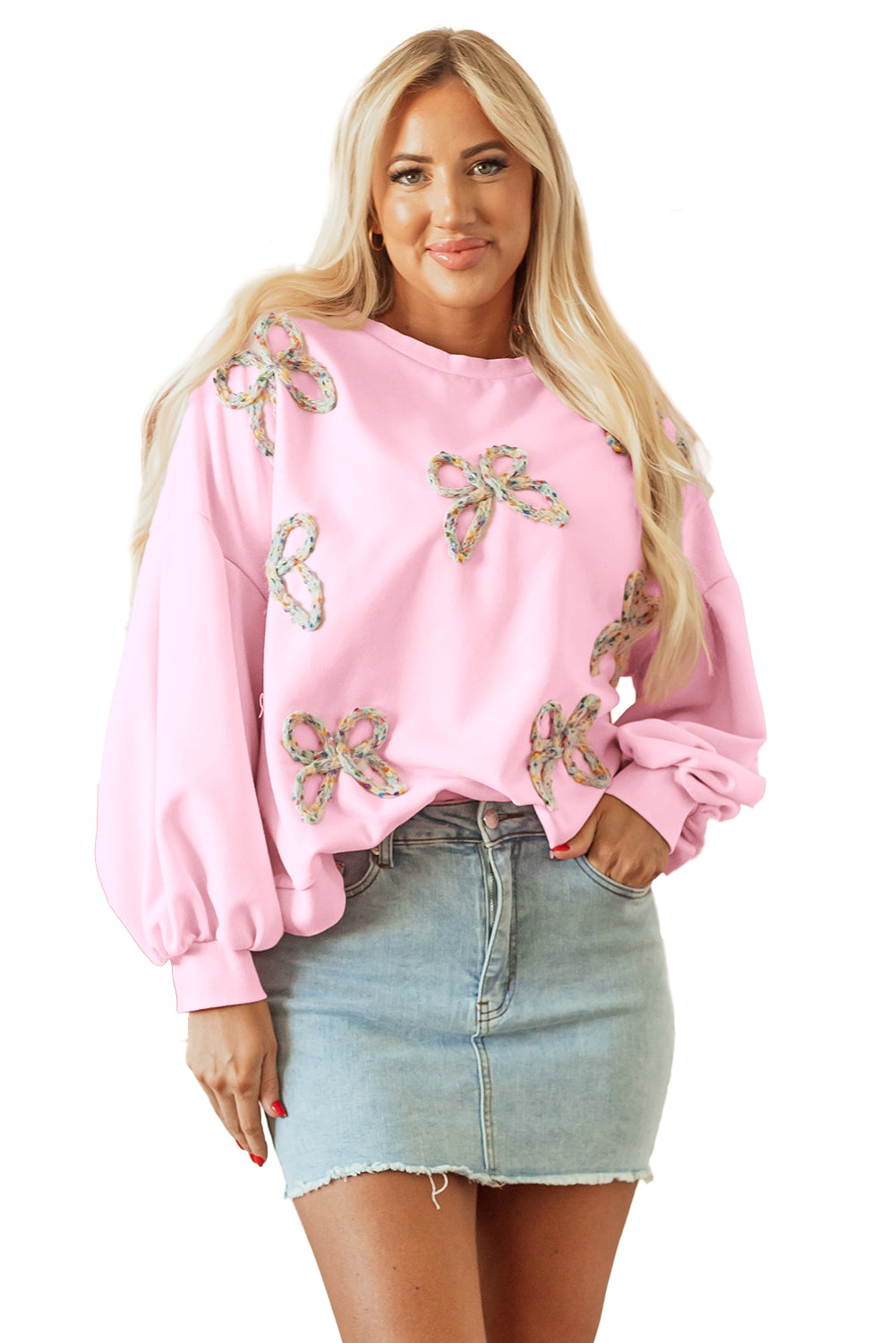 Embroidered Oversized Pullover