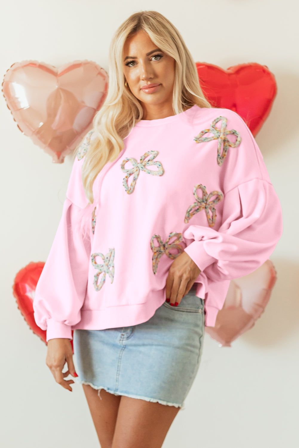 Embroidered Oversized Pullover