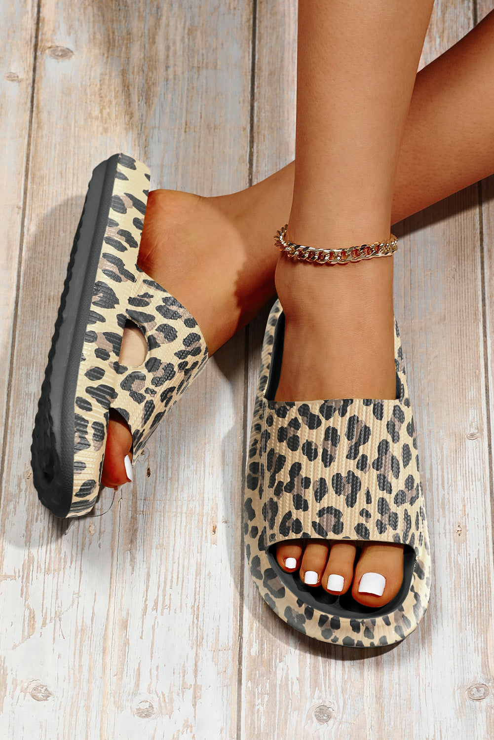 Leopard Print Slippers