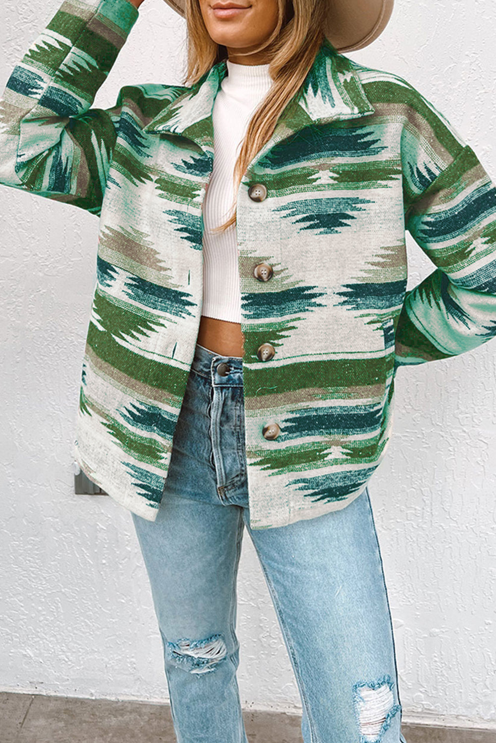 Green Aztec Jacket