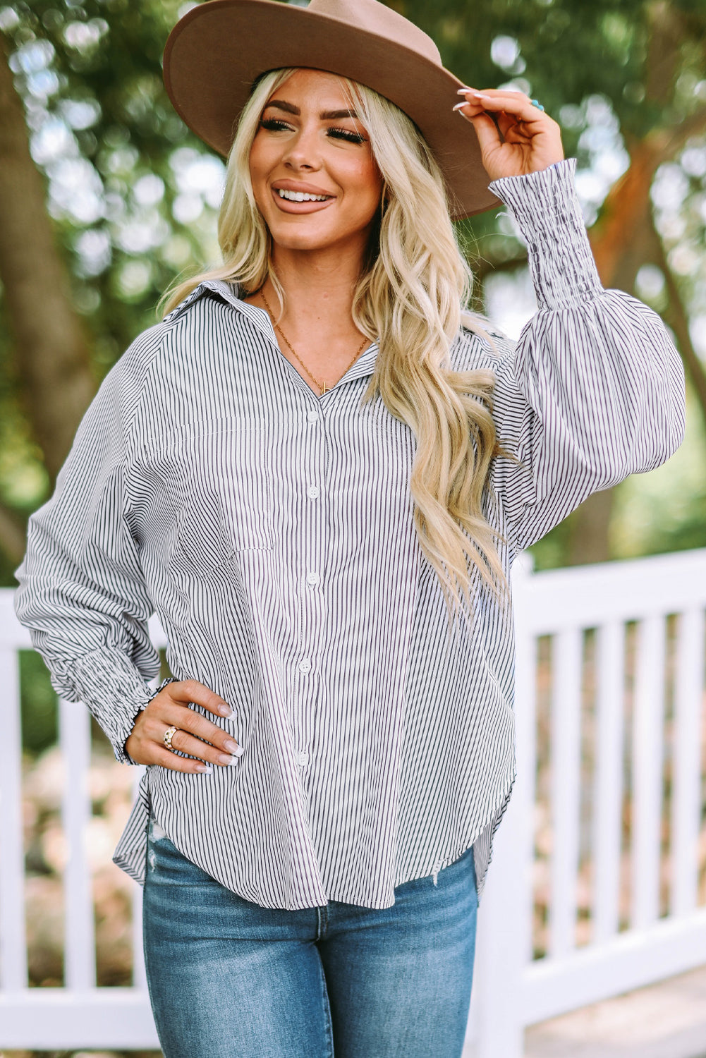 Striped Boyfriend Shirt