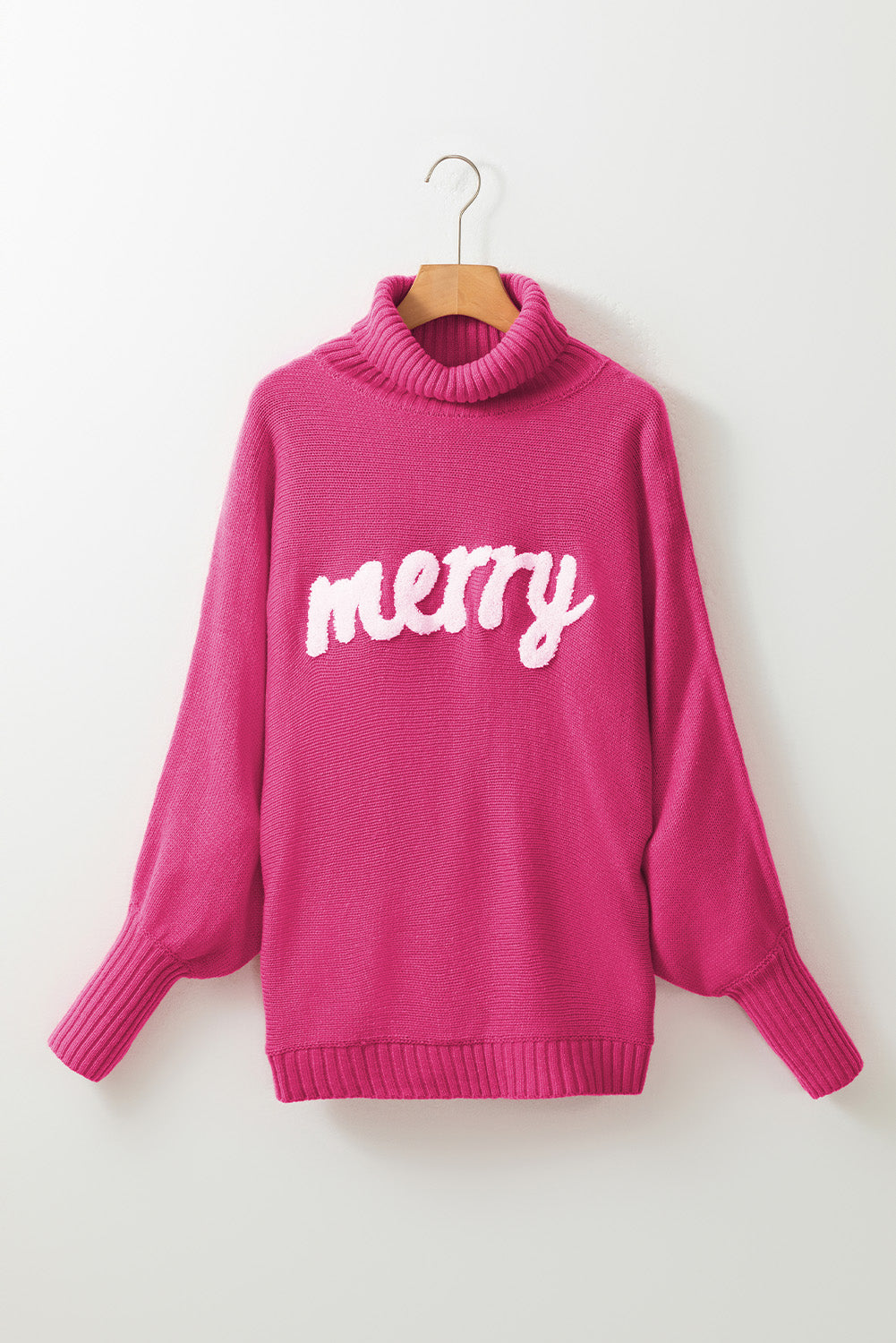 Rose Merry High Neck Sweater