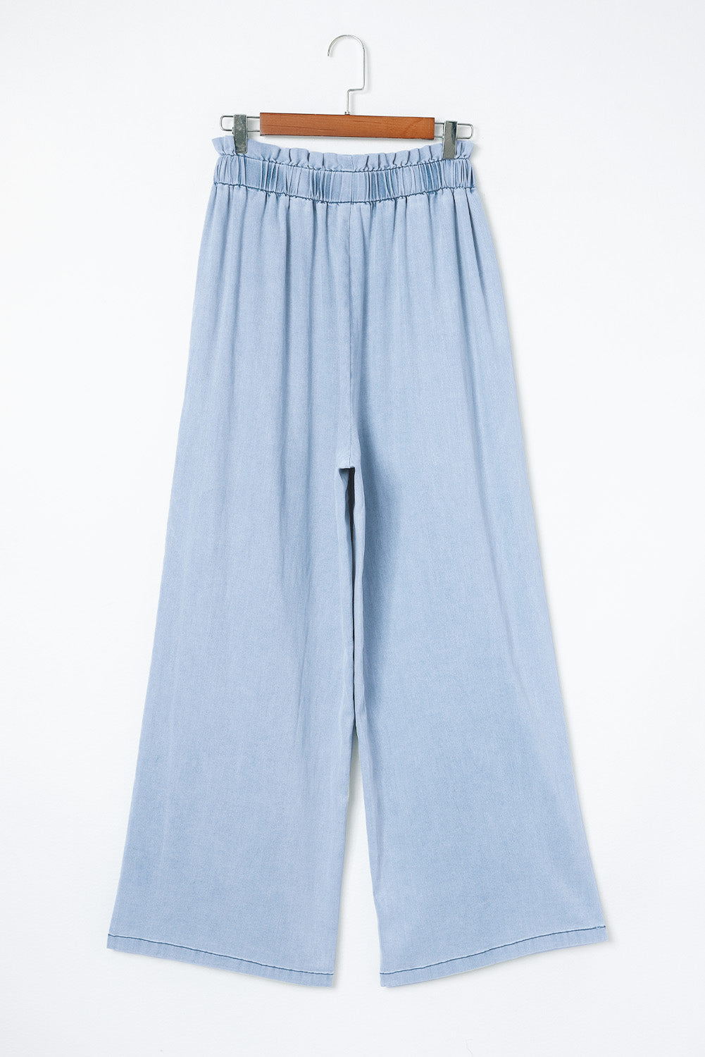 Sky Blue High Waist Wide Leg Jeans