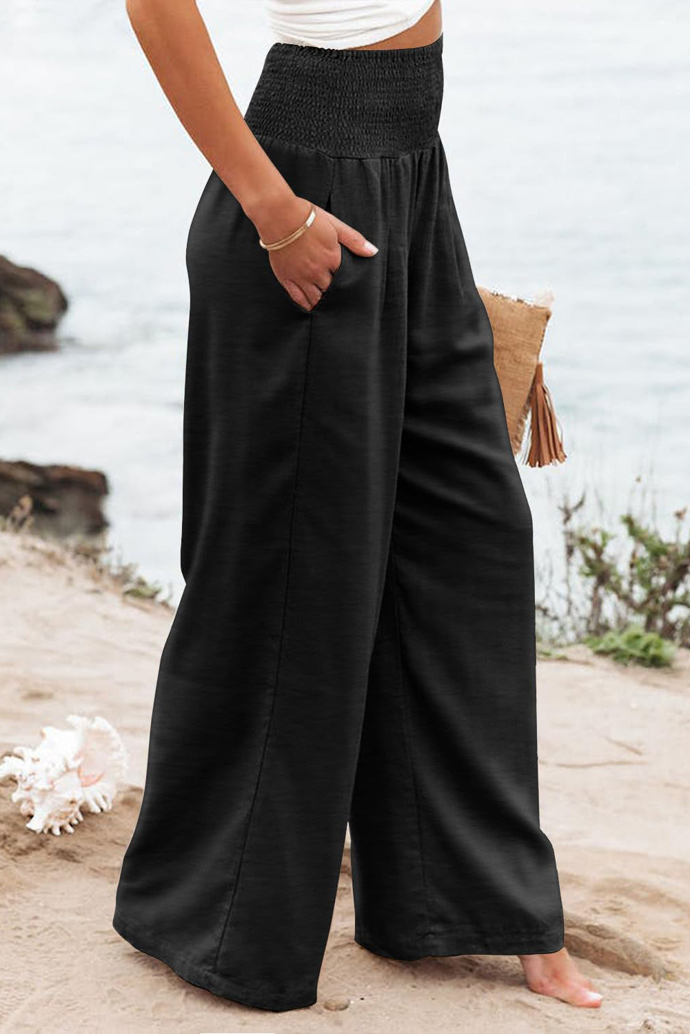 High Waist Wide Leg Pants