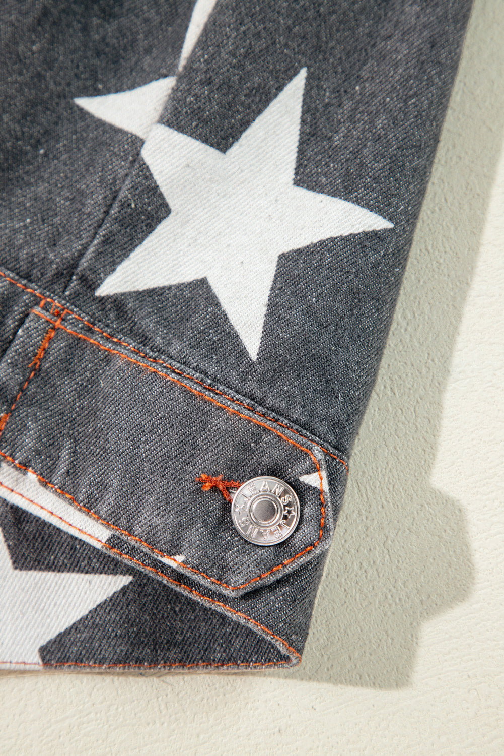 Black Star Snakeskin Denim Jacket