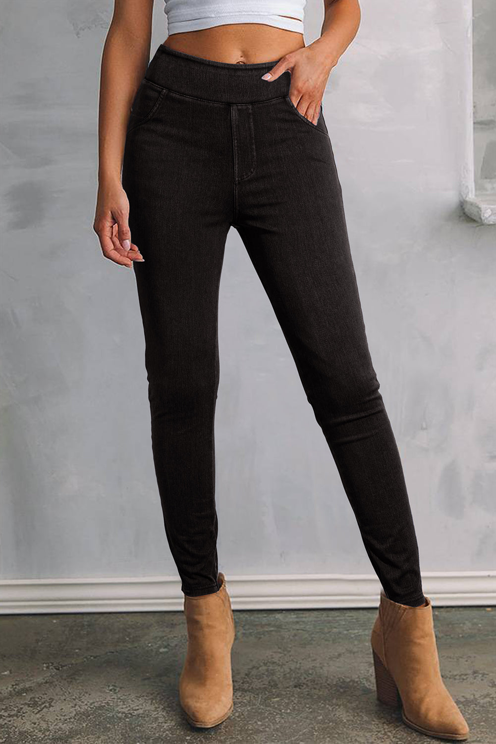 High Waist Stretchy Slim Fit Jeggings