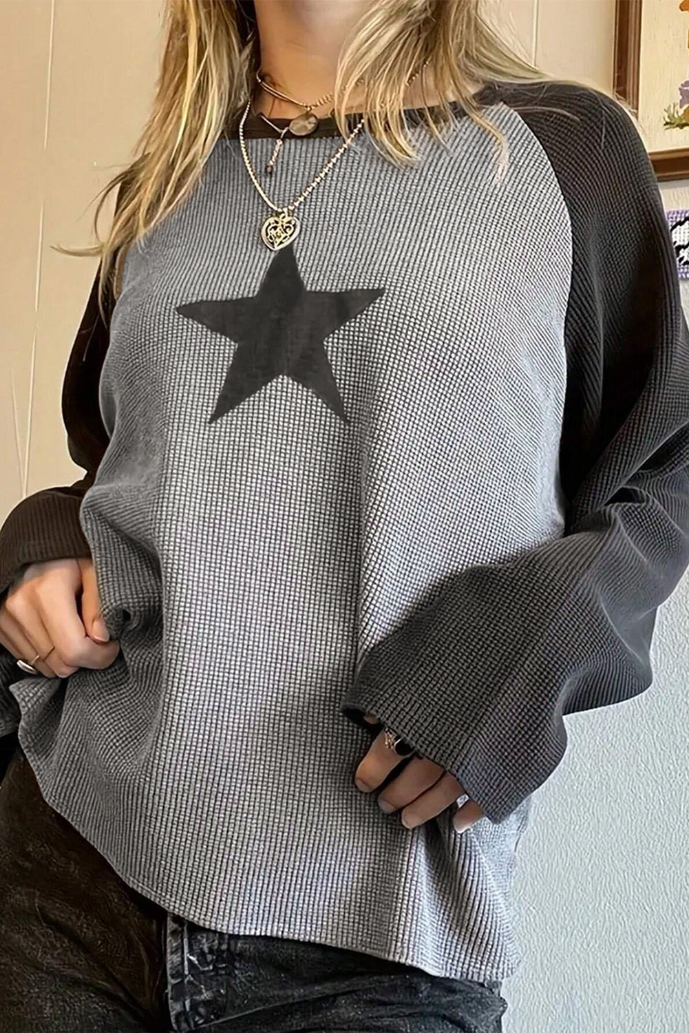 Colorblock Star Top