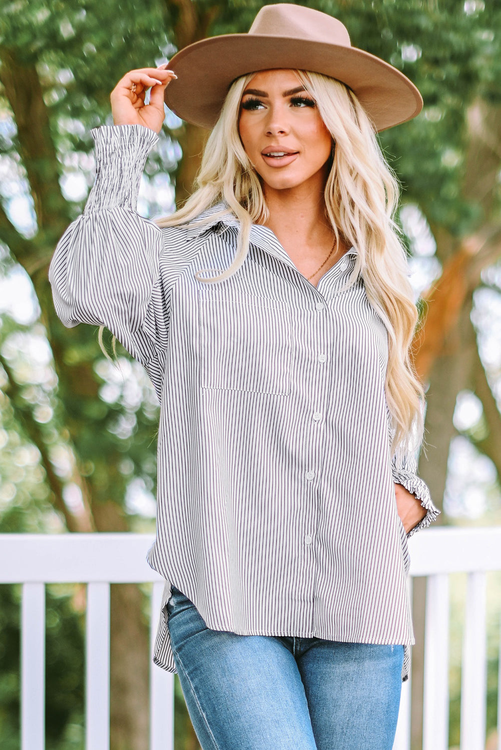 Striped Boyfriend Shirt