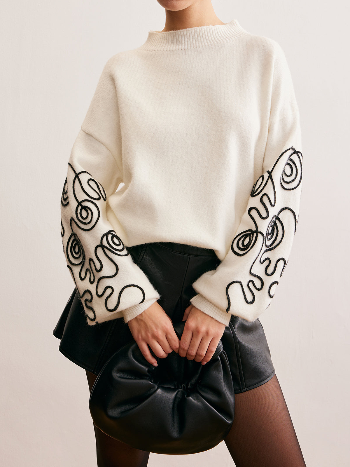 Contrast Sweater