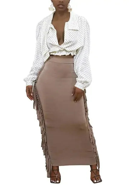 Tassel Long Skirt