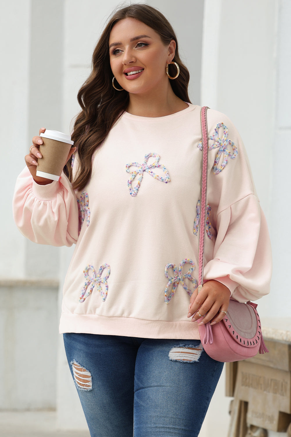 Embroidered Oversized Pullover