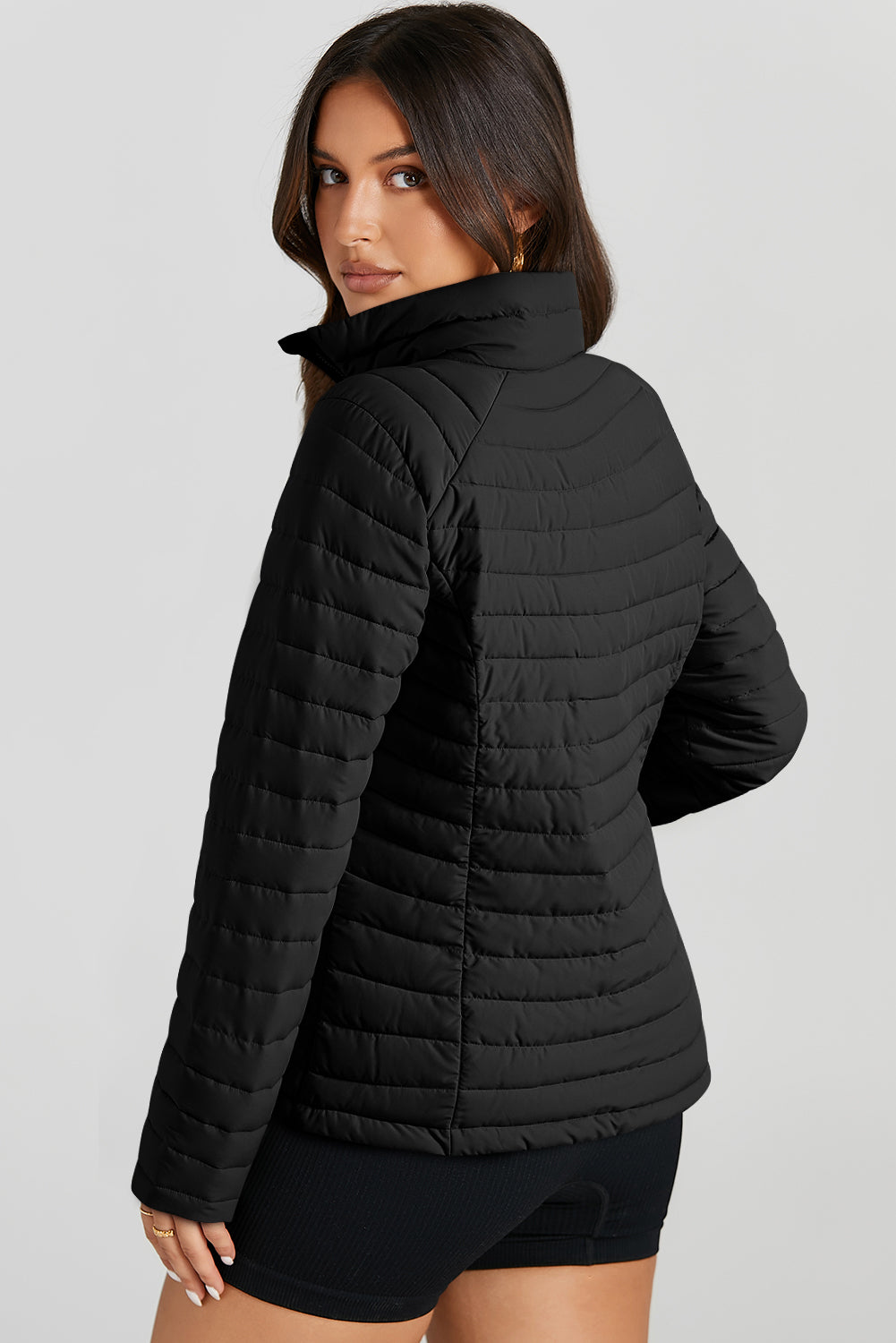 Zip-up Puffer Jacket