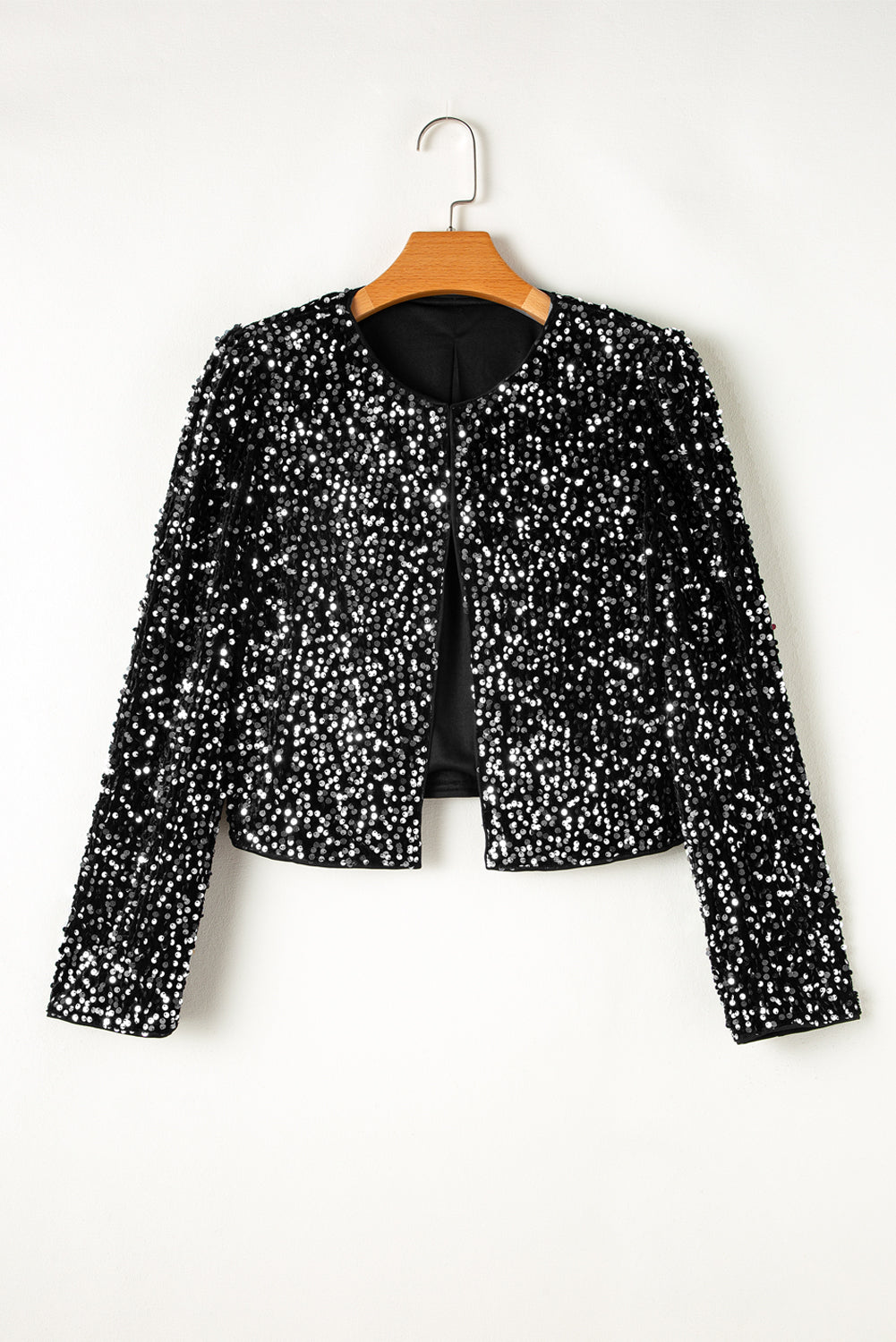 Open Front Cropped Jacket