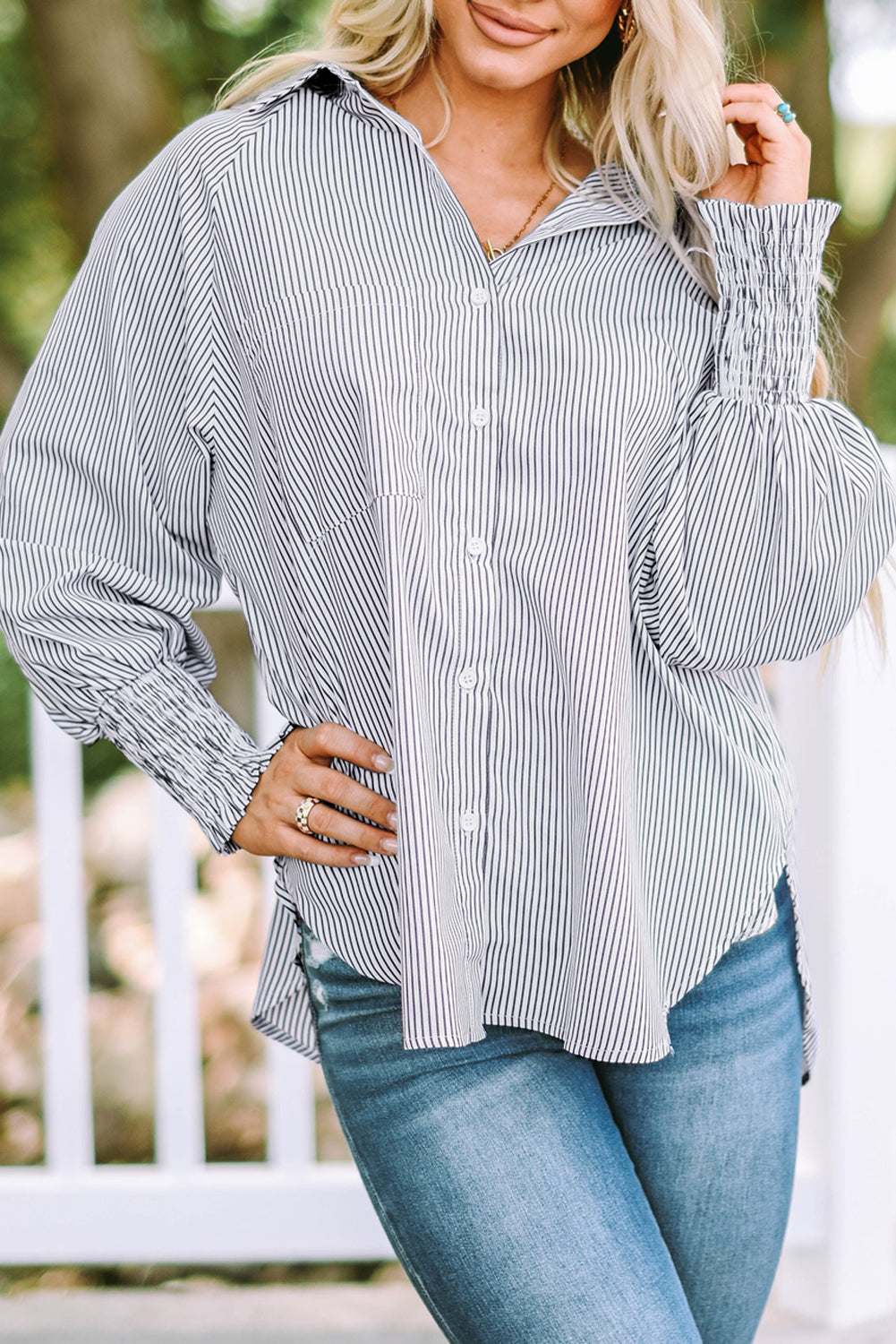 Striped Boyfriend Shirt