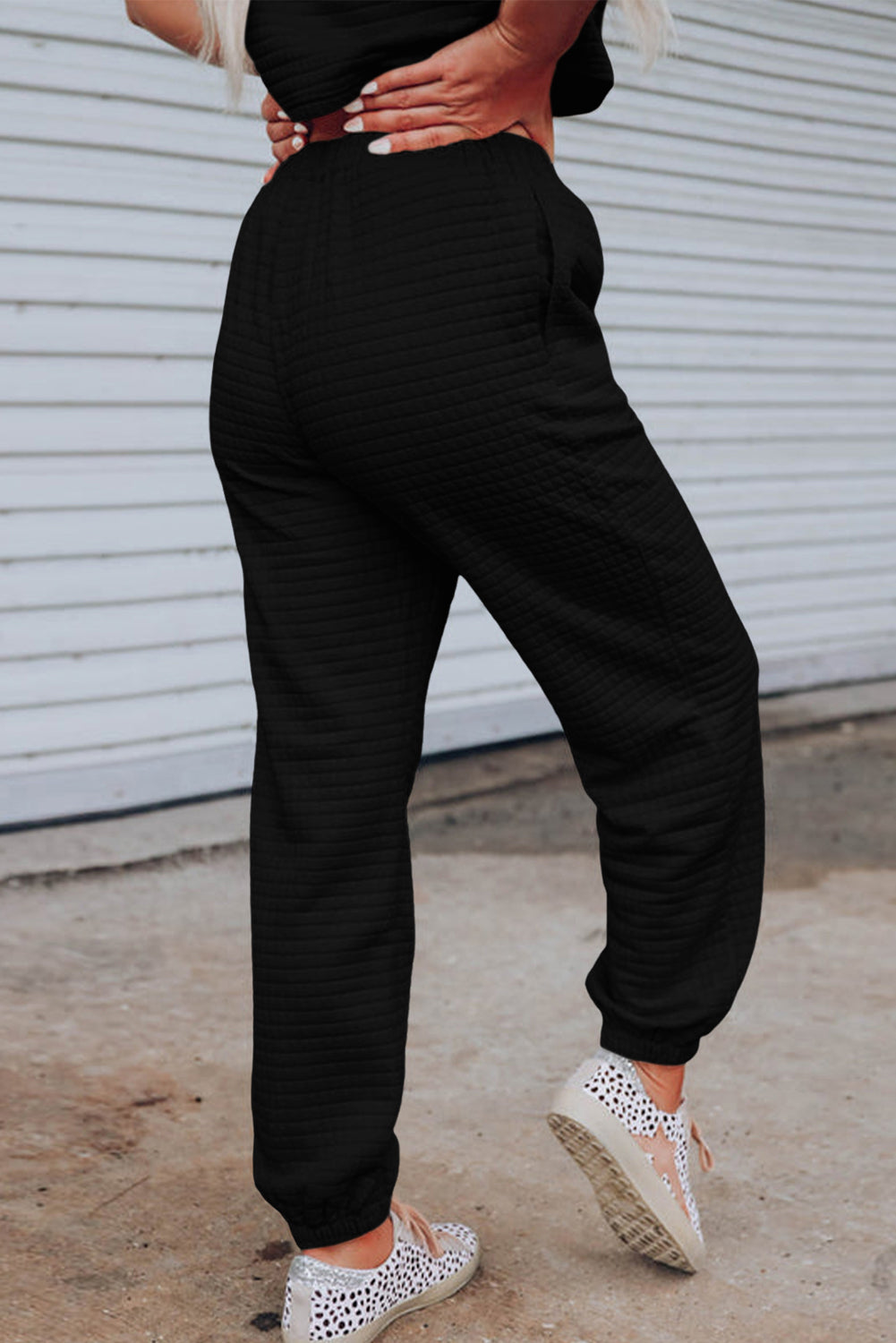 Cropped Tee and Jogger Pants Set