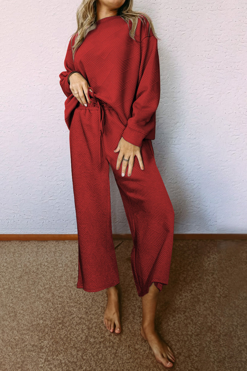 Red Dahlia Ultra Loose Lounge Set