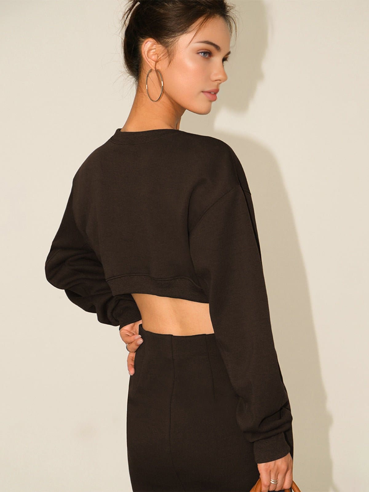 Backless Long Sleeve Dress - Divaloo