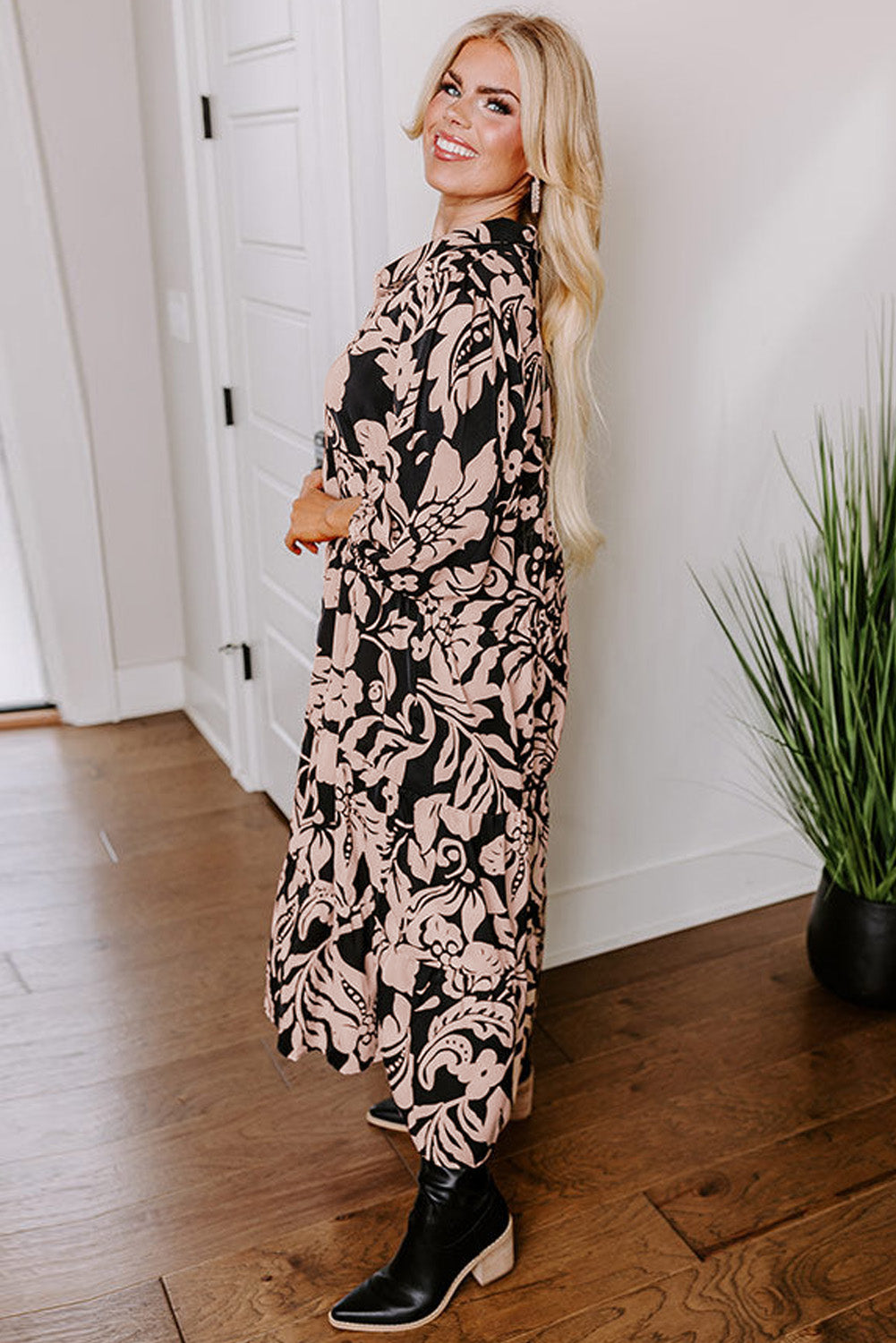 Floral Printed Maxi Dress