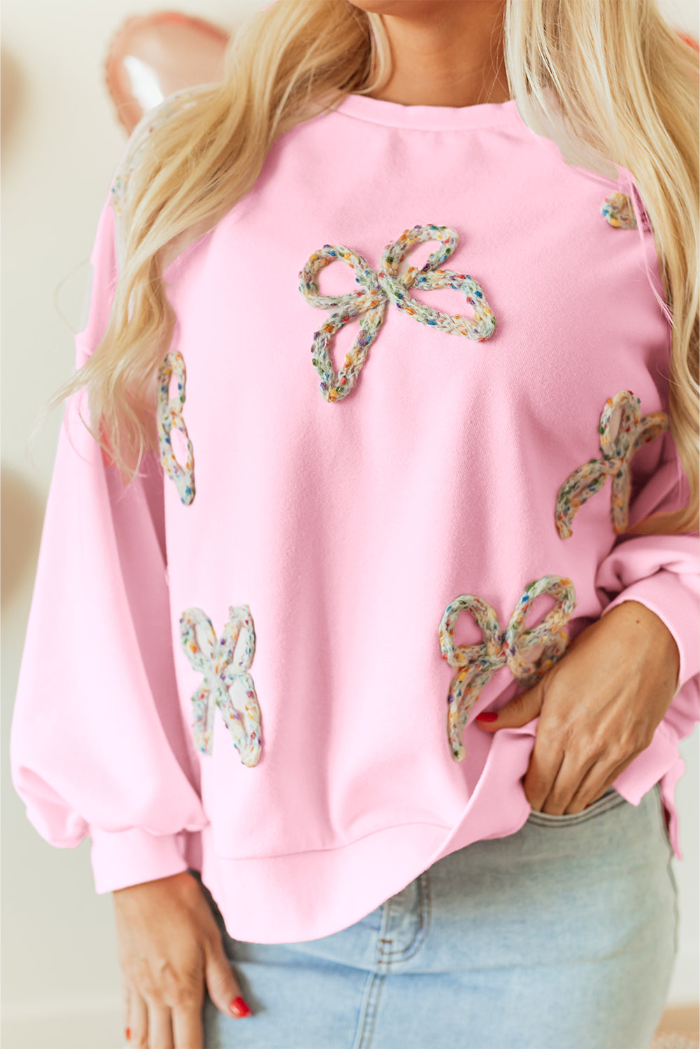 Embroidered Oversized Pullover