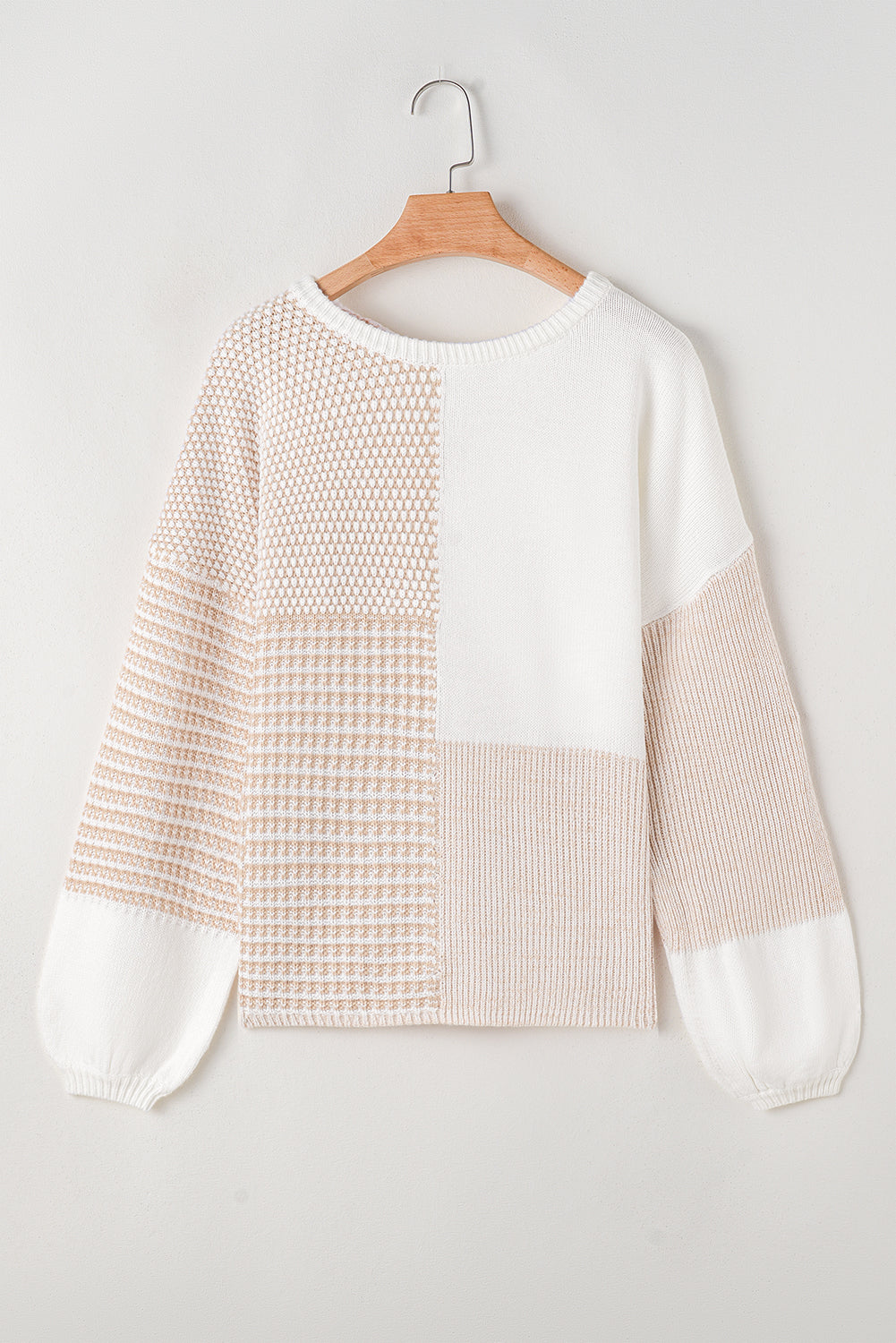 Knit Tie Drop Shoulder Sweater