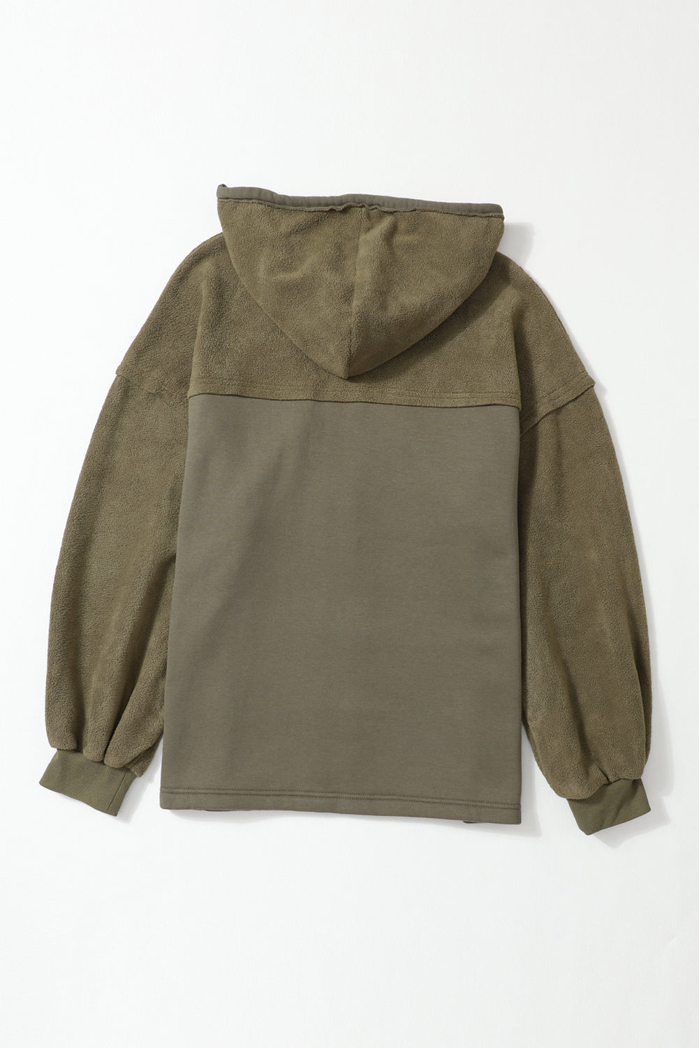 Green Flap Pocket Hood Zip Up Jacket