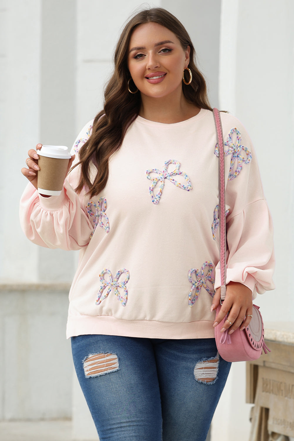 Embroidered Oversized Pullover